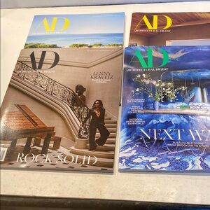 Lot of 4 Architectural Digest Magazines